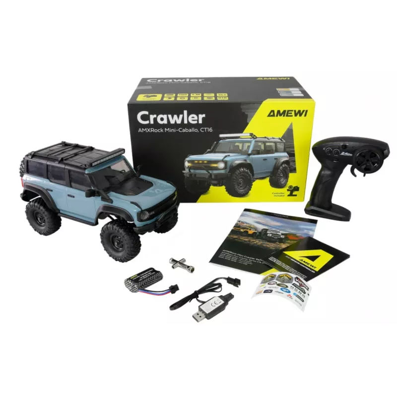Amewi RC crawler Mini-Cabalo AMXRock 4WD 1:16 RTR — Maßstab 1:16, 4WD, ready-to-run