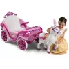 Huffy Elektrische Disney Prinzessinenkutsche mit Pferd 6 V pink