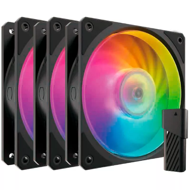 Set mit 3 COOLER MASTER-LÜFTERN Mobius 120P ARGB