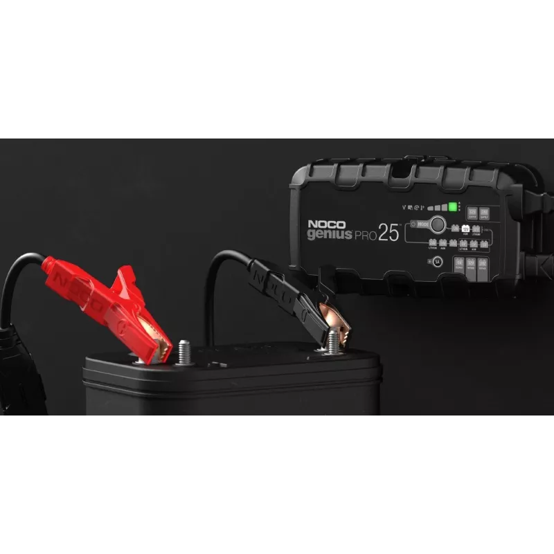 Batterieladegerät NOCO GENIUSPRO25 25A intelligentes Mehrbank-Ladegerät für Blei-Säure- und Lithium-Batterien
