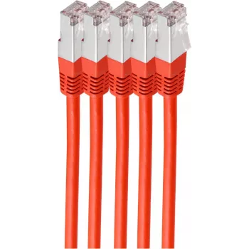 shiverpeaks BS75711-H0.25R-SET5 Netzwerkkabel Rot 2 m Cat6 S/FTP (S-STP) (BS75711-H0.25R-SET5)