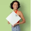 Ecomed by Medisana PS-72E Personenwaage – 150 kg, Glasplattform, weiß