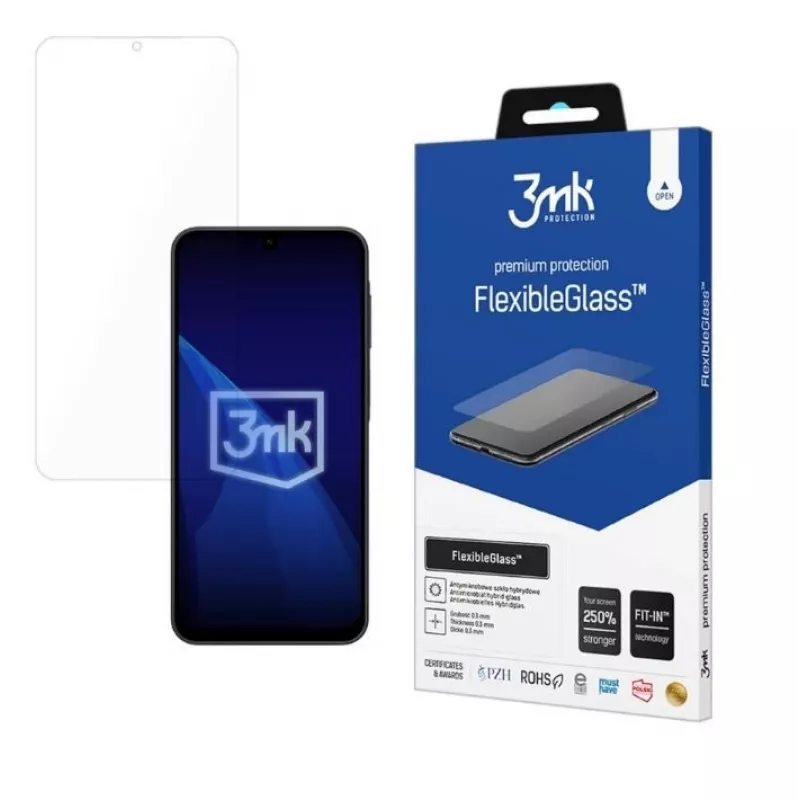 Displayschutz 3MK FlexibleGlass für Samsung Galaxy A17 5G/4G (modellspezifisch)