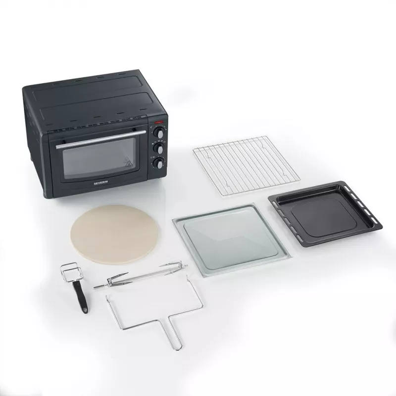 Mini-Backofen Severin TO 2068 20L 1500W Schwarz Grill