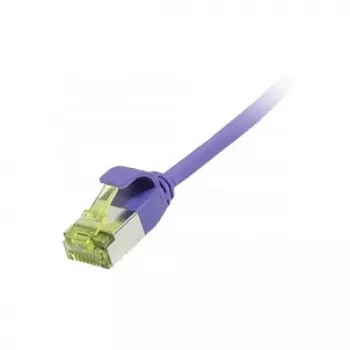 Patchkabel RJ45, CAT6A 500 MHz, 10 m, flieder, U/FTP, Slimline rund d=3,8 mm, TPE/LSZH (Superflex), AWG32, mit Cat.7 Rohkabel, Synergy 21 (S217399V3)