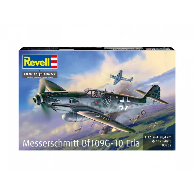 Kunststoff-Modellflugzeug REVELL Messerschmitt Bf109G-10 Erla Maßstab 1:32