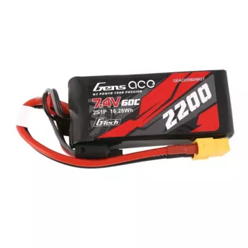 Batterie Gens ace G-Tech 2200mAh 7,4V 60C 2S1P LiPo
