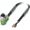 Phoenix Contact Sensor-/Aktor-Kabel M12 (90°) Buchse offen 5,00 m (SAC-4P- 5,0-PUR/M12FR)