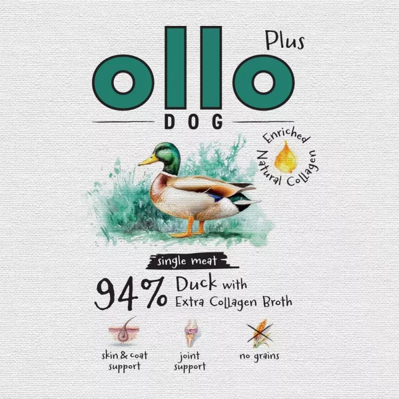 Ollo Plus Kolagen Ente 400g Hundefutterdose