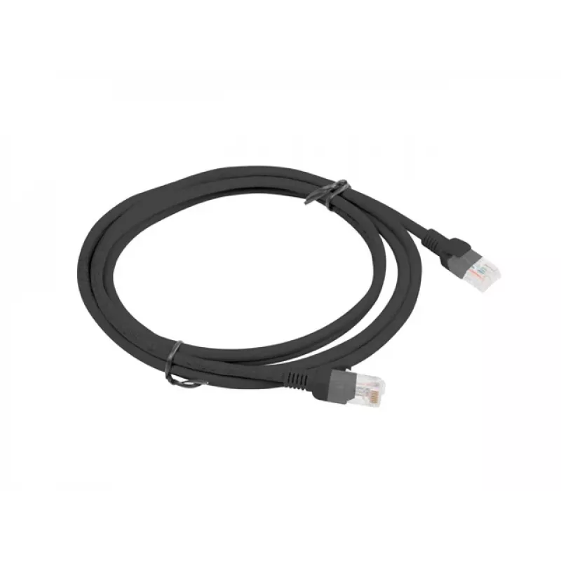 Netzwerkkabel LANBERG PCU5-10CC-0200-BK RJ-45 Cat5e U/UTP 2 m Schwarz