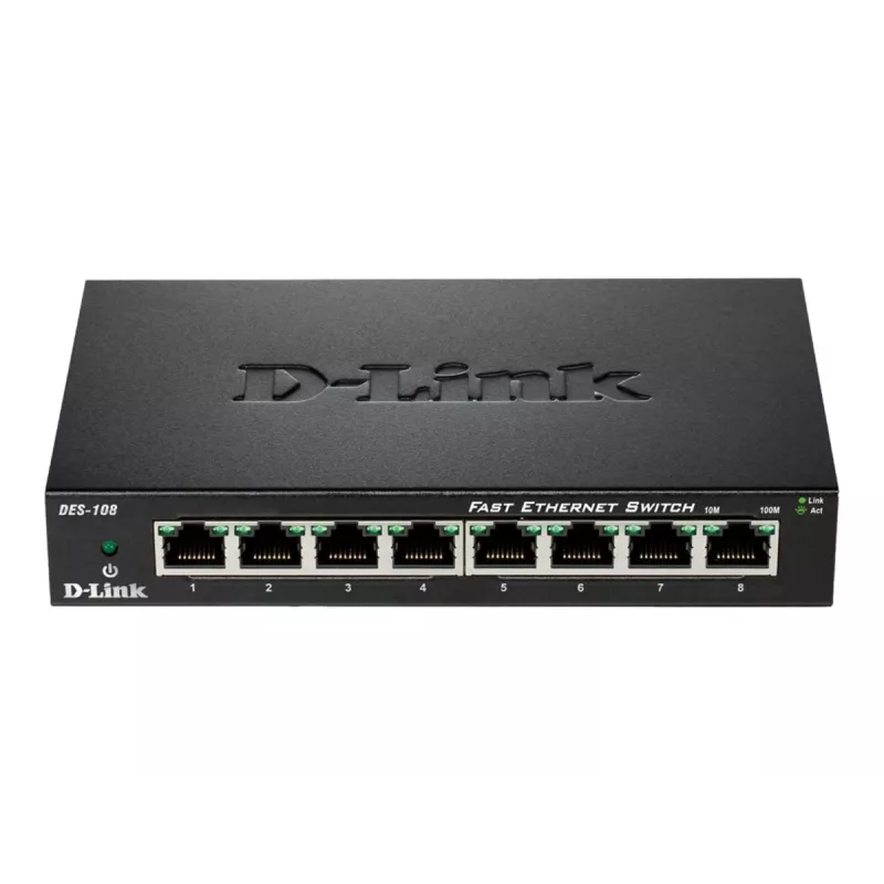 D-Link DES-108 Schwarz