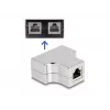DeLOCK RJ45 Splitter T Adapter 1 x RJ45 Buchse auf 2 x RJ45 Buchse Cat.5e STP