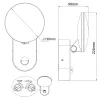 MACLEAN MCE367 Wandleuchte LED mit PIR-Sensor, Außen-Wandleuchte mit Bewegungsmelder