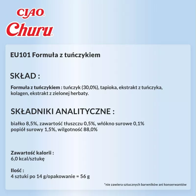 INABA Churu Thunfisch-Rezept - Katzenleckerli - 4x14 g