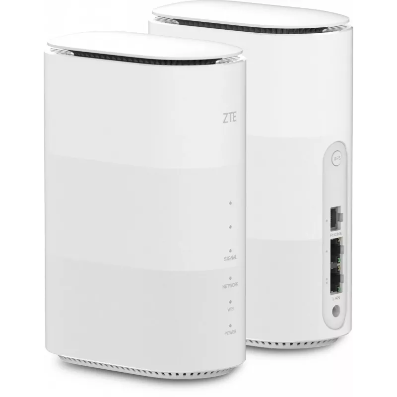 Router ZTE MC888B 5G Dualband Wi‑Fi 6, SIM-Steckplatz, Gigabit-Ethernet, 2 LAN-Ports, 1 WAN, 1000 MB interner Speicher, schwarz