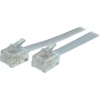 Telefon-Modular-Verbindungskabel ShiverPeaks 70095-20W 6/4 Western-Stecker