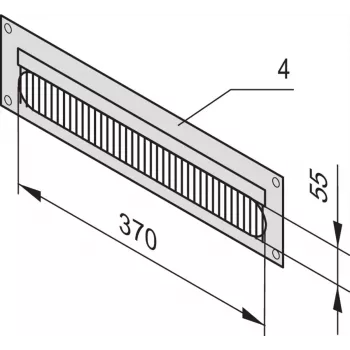 SCHROFF KABELFÜHRUNGSPLATTE 4U 7021 - Rack-Zubehör - 4 HE (20118797)