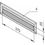 SCHROFF KABELFÜHRUNGSPLATTE 4U 7021 - Rack-Zubehör - 4 HE (20118797)