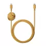 USB-A auf Lightning Kabel Native Union Night Kabel — 3 m, Gelb