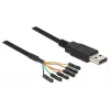 USB-Kabel DeLOCK 1,8 m USB2.0-A/TTL 6-pol Schwarz