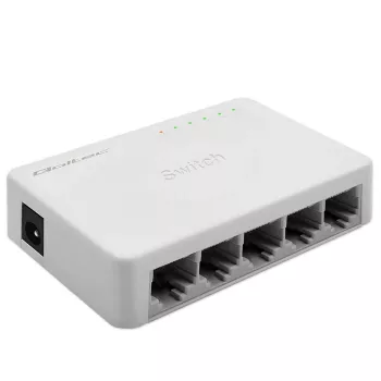 Netzwerk-Switch QOLTEC 52247 5 x RJ45-Ports 1000 Mbit/s Gigabit unmanaged