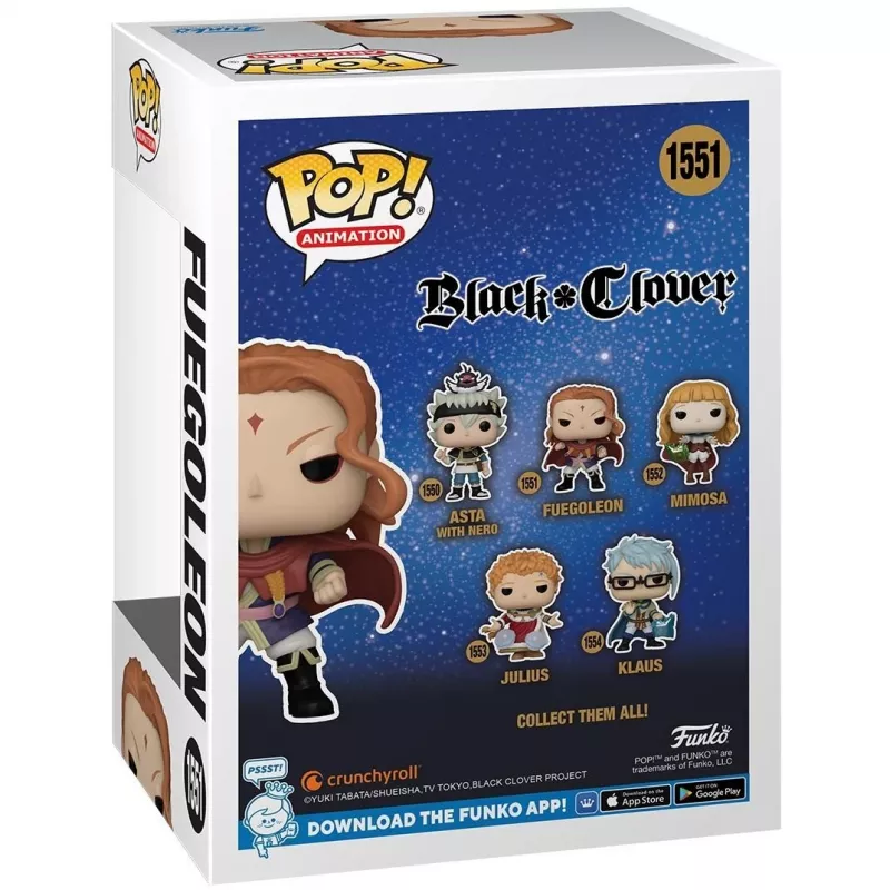 Funko Pop Figur Schwarz Clover Fuegoleon 10 cm (143273)