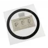 Staubfilter DEMCiflex 140 mm rund – schwarz/weiß für Gehäuselüfter