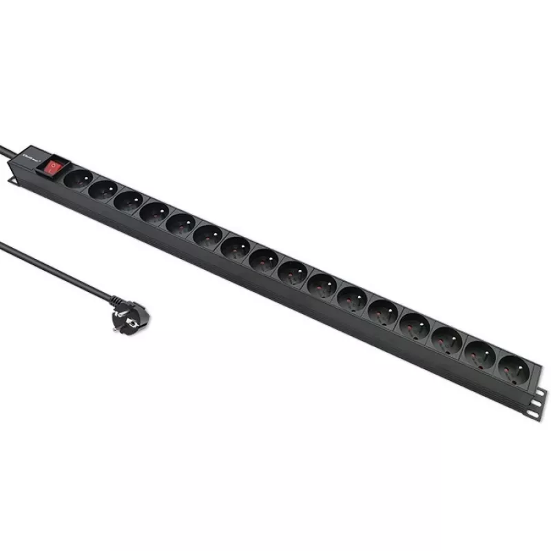 Steckdosenleiste für RACK 16A PDU, 16xFRENCH, vertikal