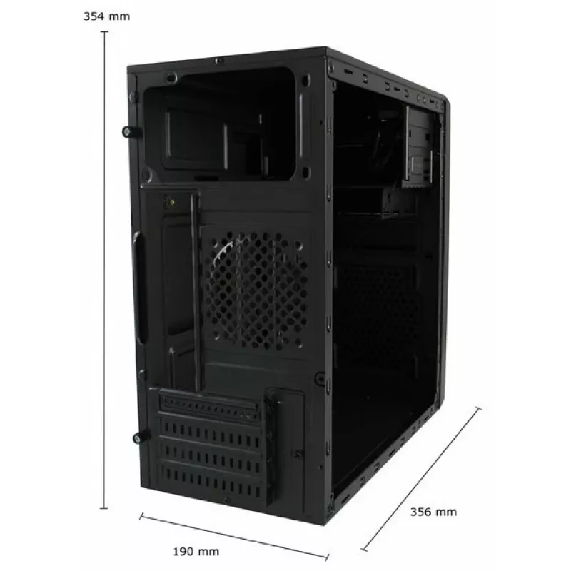 PC-Gehäuse LC-Power 2014MB Midi Tower Schwarz