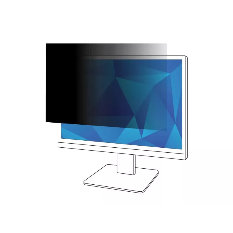 3M PF195W9B Bildschirm-Sichtschutzfilter 49,5 cm (19,5 Zoll) Monitor Rahmenloser Bildschirm-Sichtschutzfilter
