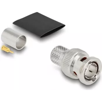 Koaxialstecker DELOCK 91773 BNC Stecker, Messing-/Nickelkontakte, 16×30×16 mm