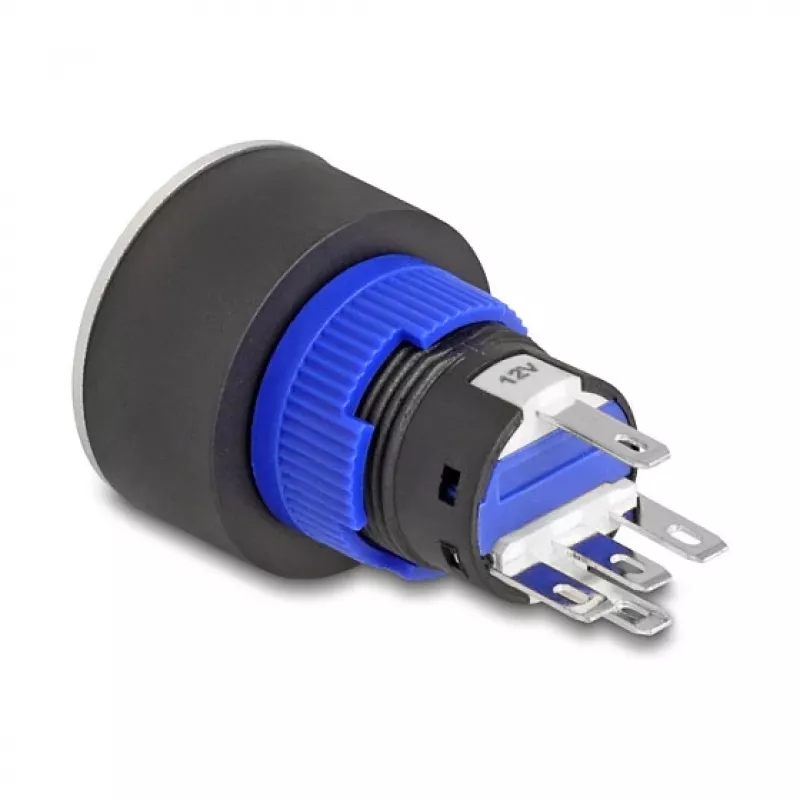 Drucktaster DELOCK 22049 22 mm, 5× Lötanschlüsse, Panelmontage