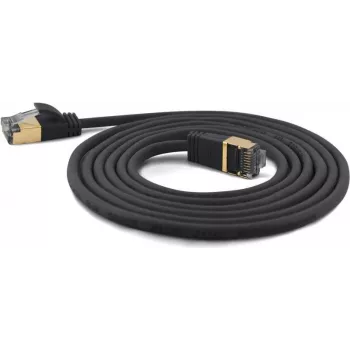 Wantec Extra-dünnes Cat.7 Rohkabel SSTP Patchkabel - 25 m - Cat.7 Rohkabel - S/FTP (S-STP) - RJ-45 - RJ-45 - Schwarz (7210)