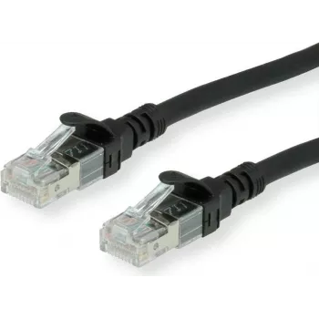 ROLINE - Patchkabel - RJ-45 (M) auf RJ-45 (M) - 5 m - UTP - CAT 6 - Halogenfrei, vergossen, Litze - Schwarz (21.15.2555)
