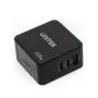 Unitek P1117B USB-C PD 65W Universelles Mobil-Ladegerät, 2x USB‑C PD + 1x USB‑A, Schwarz