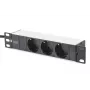Aluminium-Steckdosenleiste Digitus DN-95411 3 Sicherheitssteckdosen 2 m