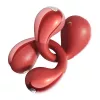 Kabellose Clip-On-Kopfhörer QCY Crossky Clip C30S (rot) — Clip-Design, In-Ear, kabellos