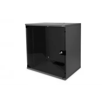 DIGITUS Professional - Gehäuse - SOHO, unmounted - 540x400 mm (wxd) - geeignet für Wandmontage - Schwarz, RAL 9005 - 12U - 48,3 cm (19) (DN-19 12-U-S-SW)