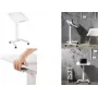 Logilink - Wagen - für Notebook / Tablet - mobil, pneumatische Höhenverstellung - Kunststoff, Spanplatte, Stahl, Melamin, robustes Aluminium - Weiß (EO0035)