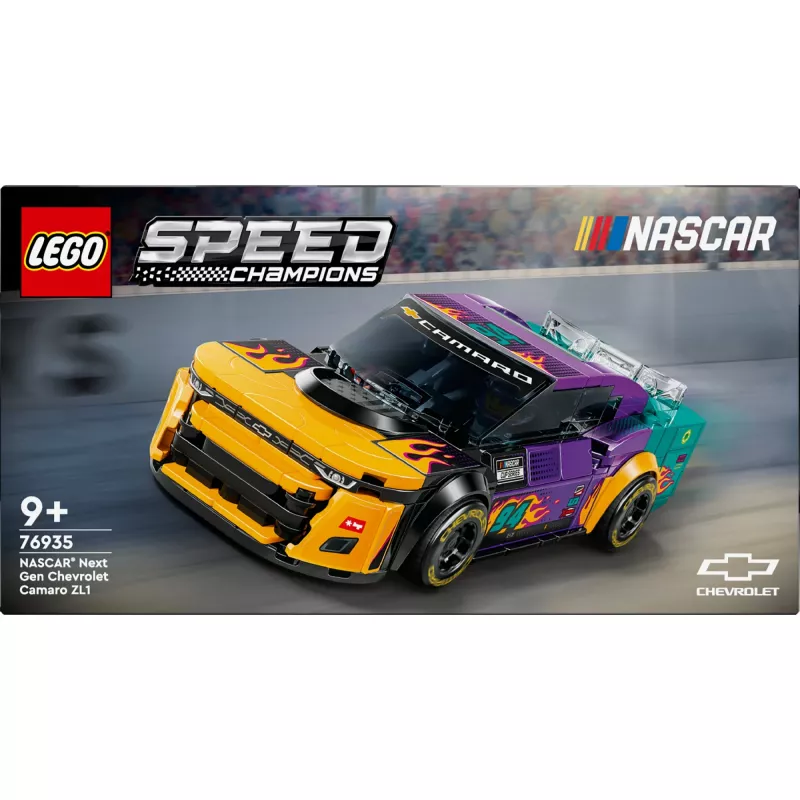 Konstruktionsspielzeug LEGO Speed Champions 76935 NASCAR Next Gen Chevrolet Camaro ZL1, 328 Teile, 1 Minifigur, Alter 9+