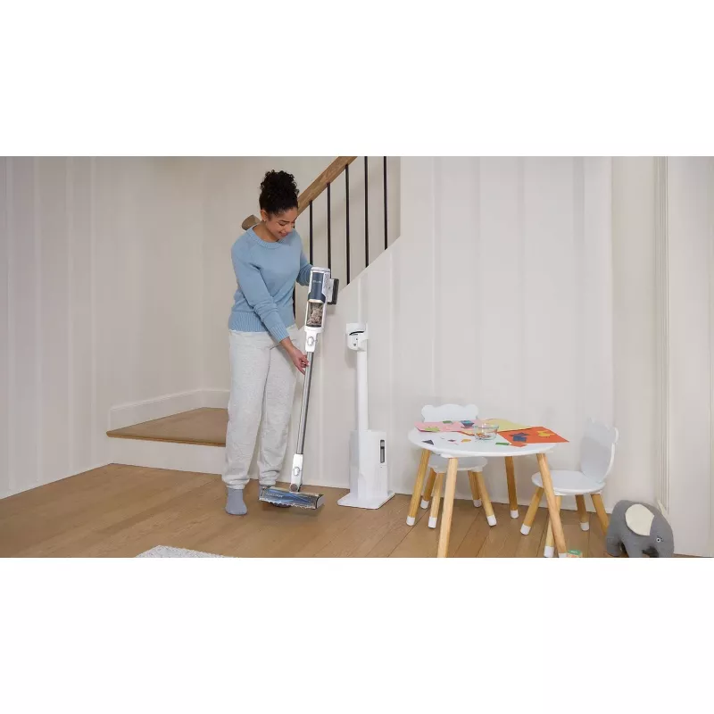 Sharkclean BU3521EU Stabstauger/Elektrobesen 2-in-1 Stabstauger Akku Trocken Beutellos 21,6 W Blau, Weiß