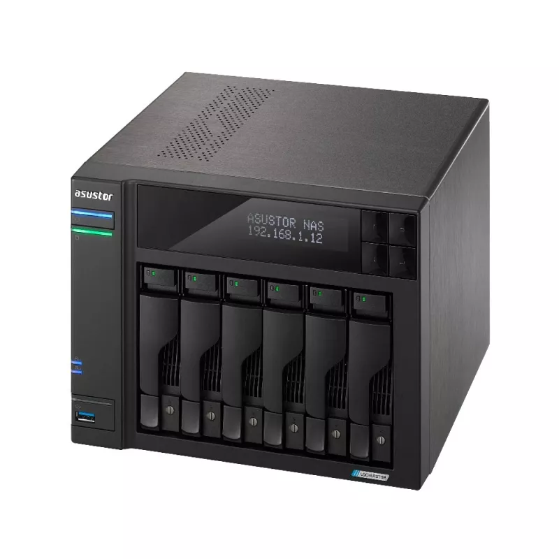 Asustor LOCKERSTOR 6 NAS Desktop Intel® Celeron® N5105 8 GB DDR4 HDD ADM Schwarz