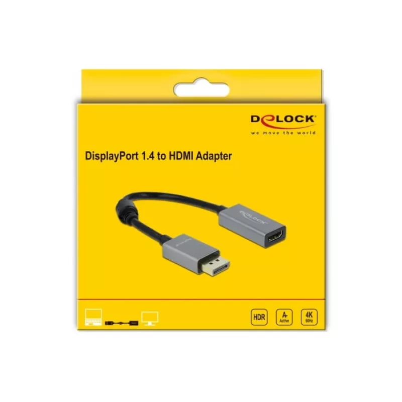Aktiver DisplayPort 1.4 zu HDMI Adapter DeLOCK 66436