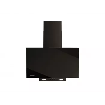 Wand-Dunstabzugshaube MAAN Vertical Glass 60 Schwarz, Glas/Edelstahl, 595 mm, 135–320 m³/h, elektronische Steuerung