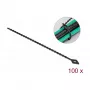 Parallel-Kabelbinder DeLOCK Beaded Kabel Tie L 200 x B 2,4 mm schwarz 100 Stück