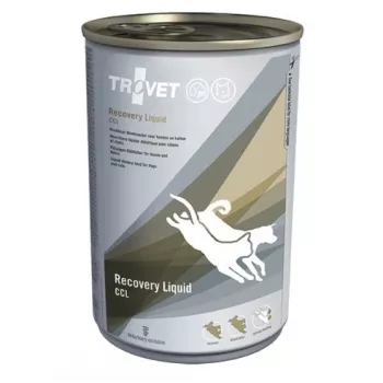 Nassfutter für die Genesung TROVET Recovery Liquid CCL für Hunde und Katzen, 400 g, Hühnergeschmack, 87 % Feuchtigkeit