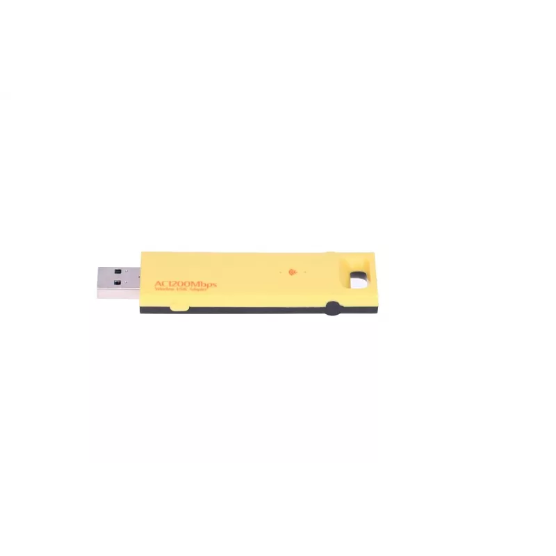 Wireless USB Adapter Extralink U1200AC AC1200 Dual-Band, gelb Kunststoff