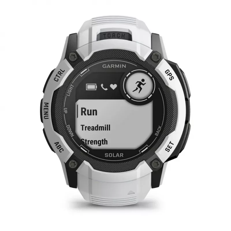 Garmin Instinct 2X Solar 2,79 cm (1,1) MIP 50 mm Digital 176 x 176 Pixel Touchscreen Weiß GPS (Satellit)