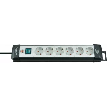 Power Extension Brennenstuhl 1951560100 3m 6 AC Outlets Schwarz Grau