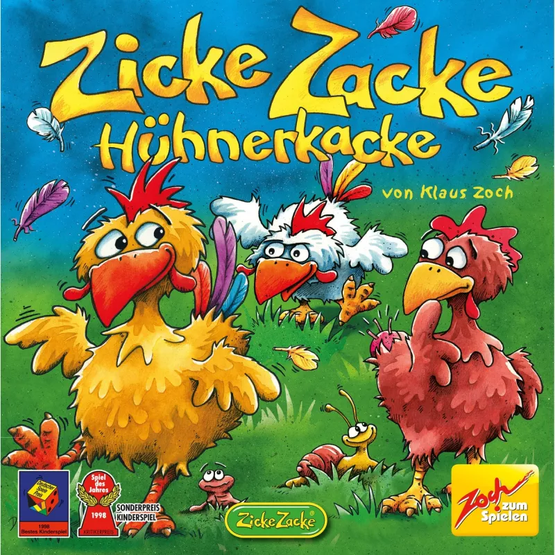Zicke Zacke Chicken Cha Cha Cha, Brettspiel Kinderspiel des Jahres 1998